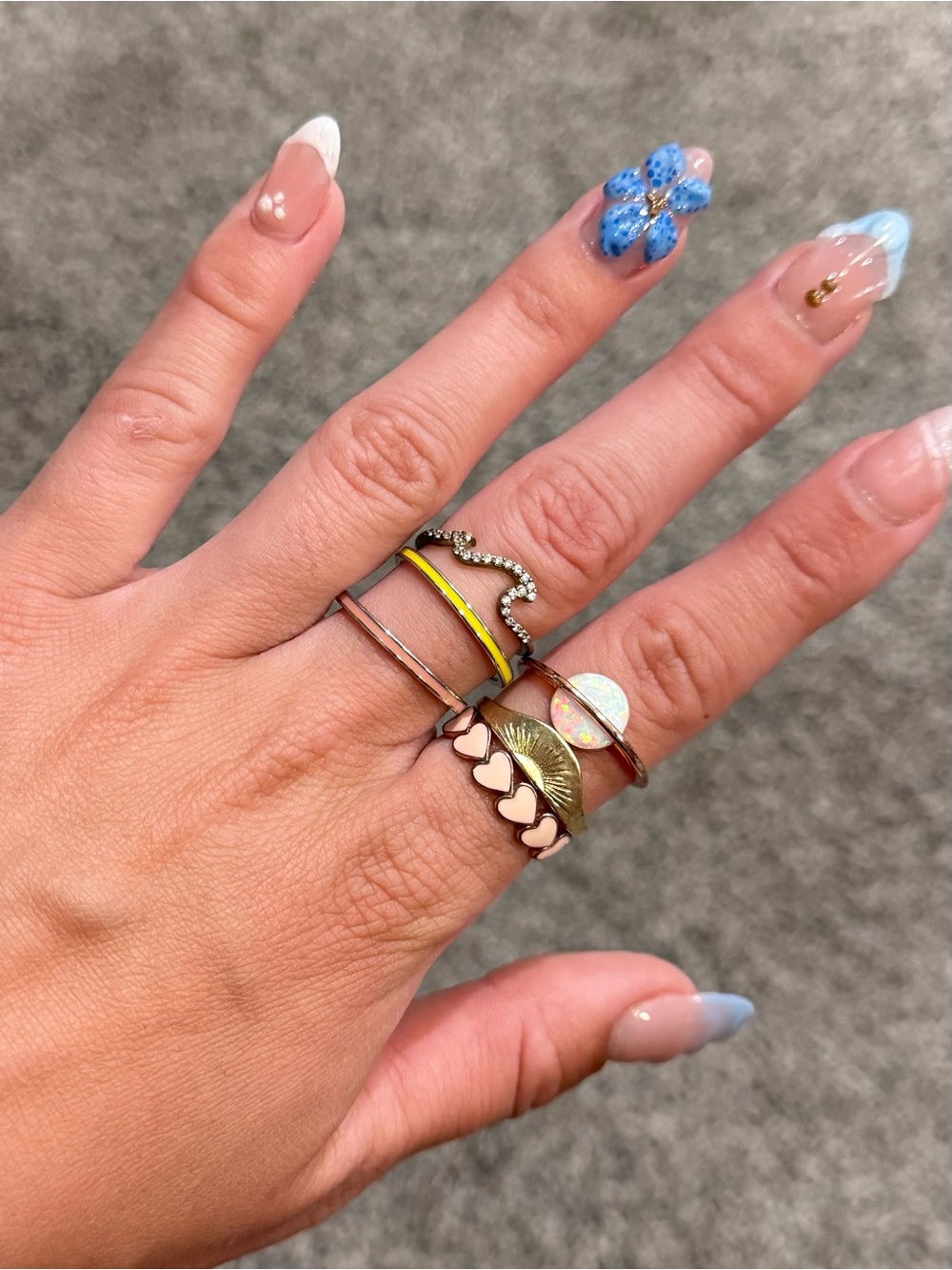 Pura Vida Mixed-Metal Stackable Ring Set size 7